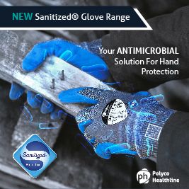 SANITIZED GLOVE RANGE - WITH ANTIMICROBIAL GLOVE TREATMENT